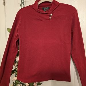 Lauren Ralph Lauren Red Sweater Womens Size L